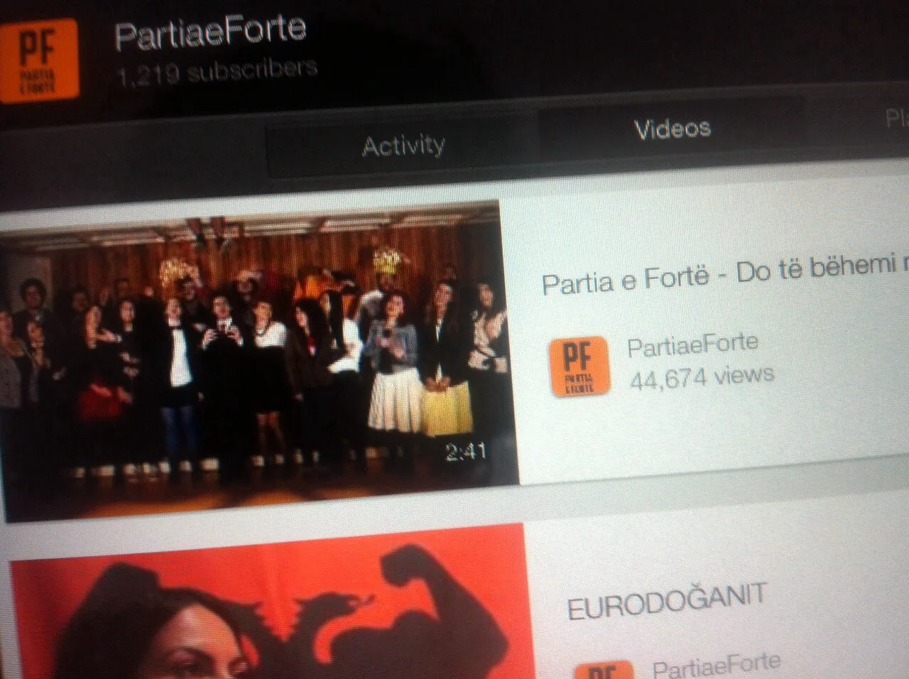Measuring What Mattered on Partia e Fortë's Channels