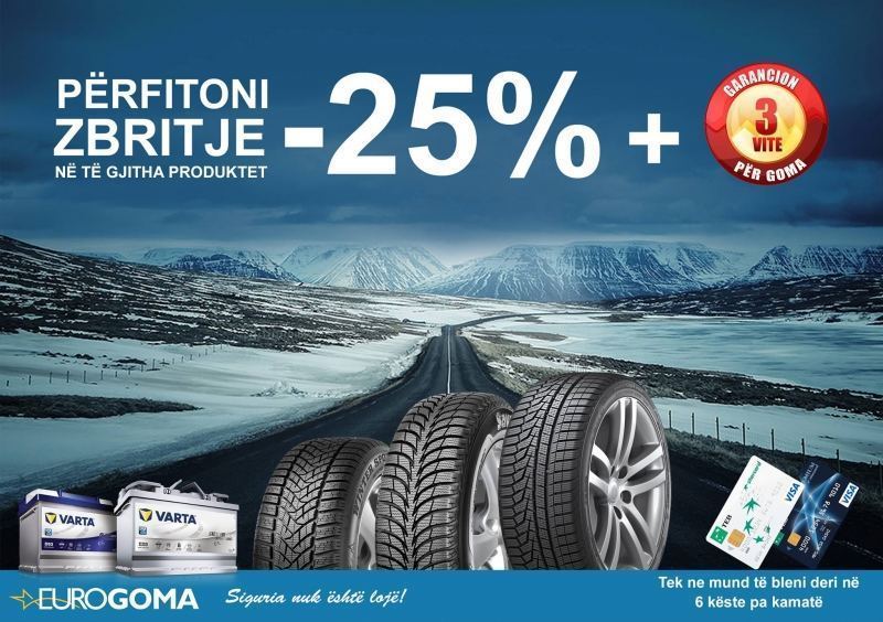 Përfitoni zbritje në të gjithë artikujt EuroGoma